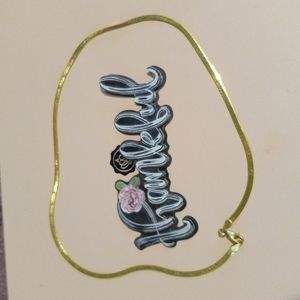 14K Yellow Gold 16" Herringbone Chain